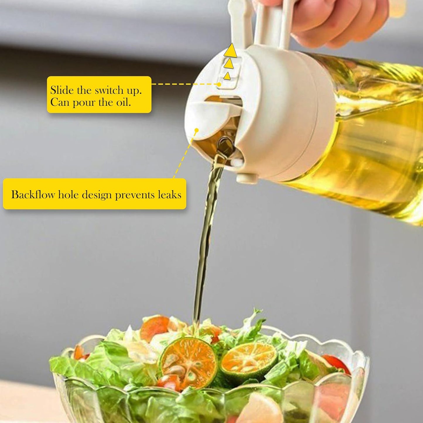 2-in-1 Oil Dispenser & Sprayer Bottle