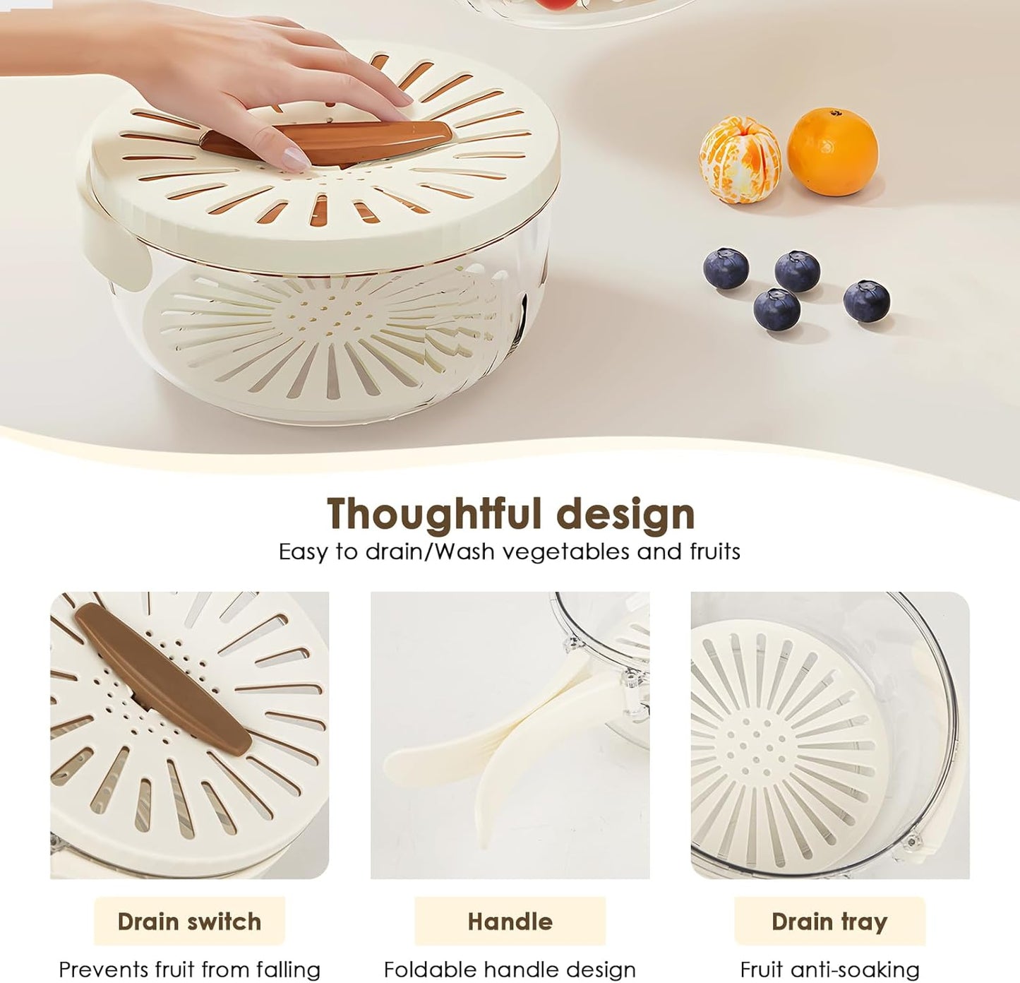 Plastic Foldable Handle Washing Basket with Lid