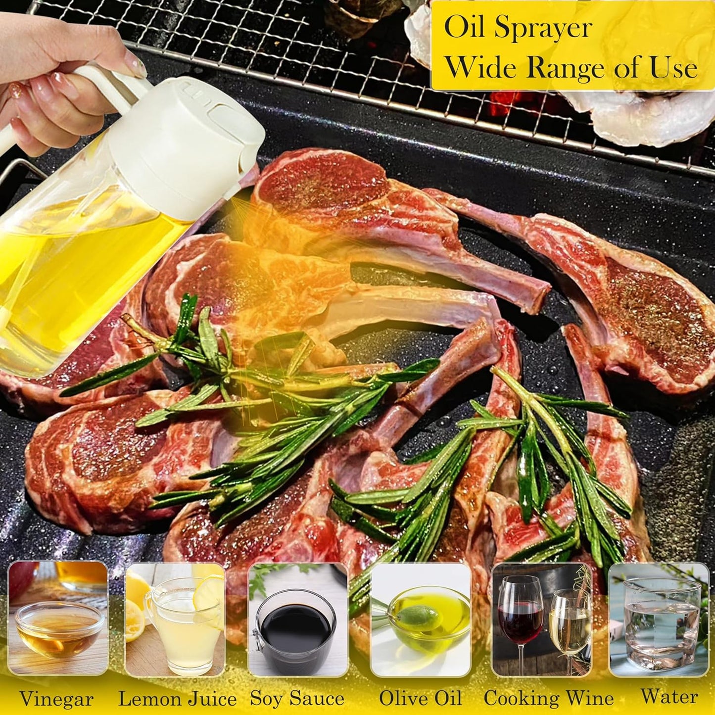 2-in-1 Oil Dispenser & Sprayer Bottle