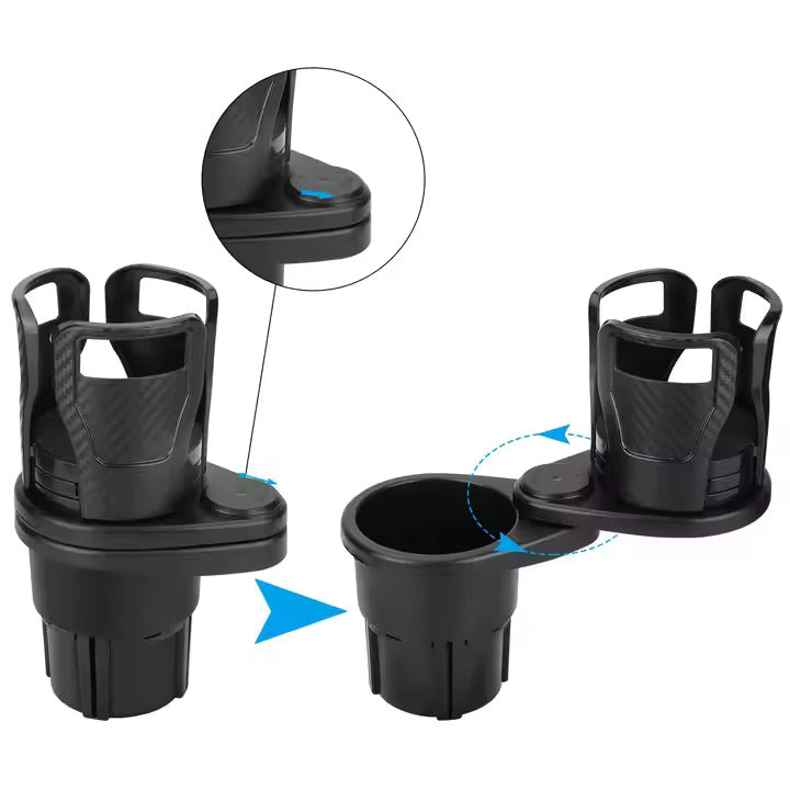 Adjustable Dual Cup Holder & Organizer for Car