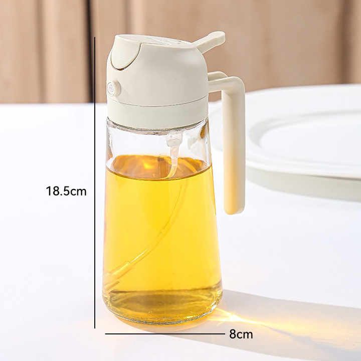 2-in-1 Oil Dispenser & Sprayer Bottle