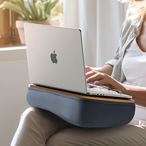 Wooden Lap Desk with Soft Pillow Cushion Bag